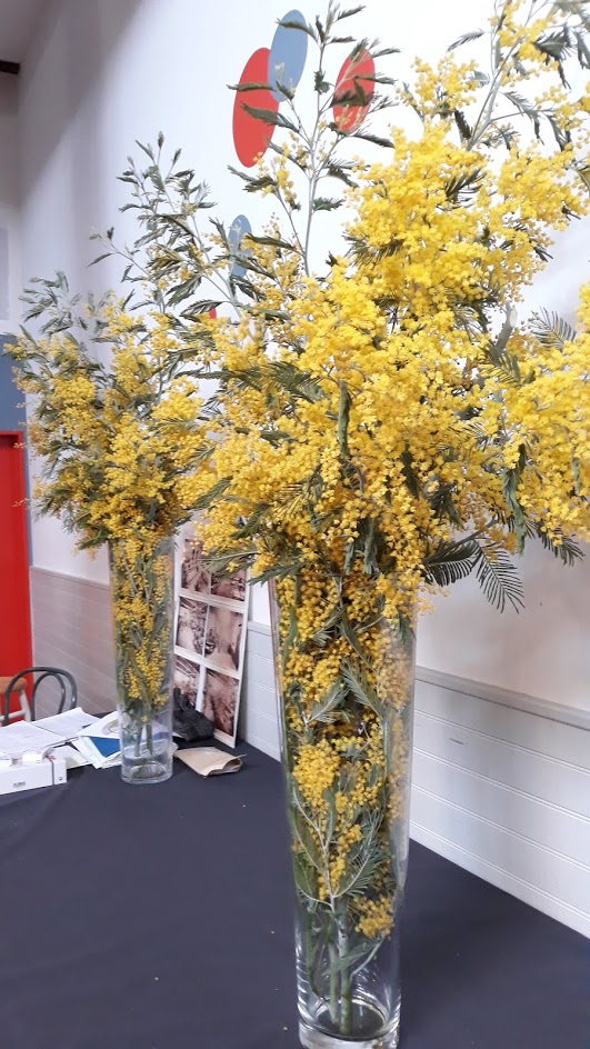 Les magnifiques bouquets de Catherine.