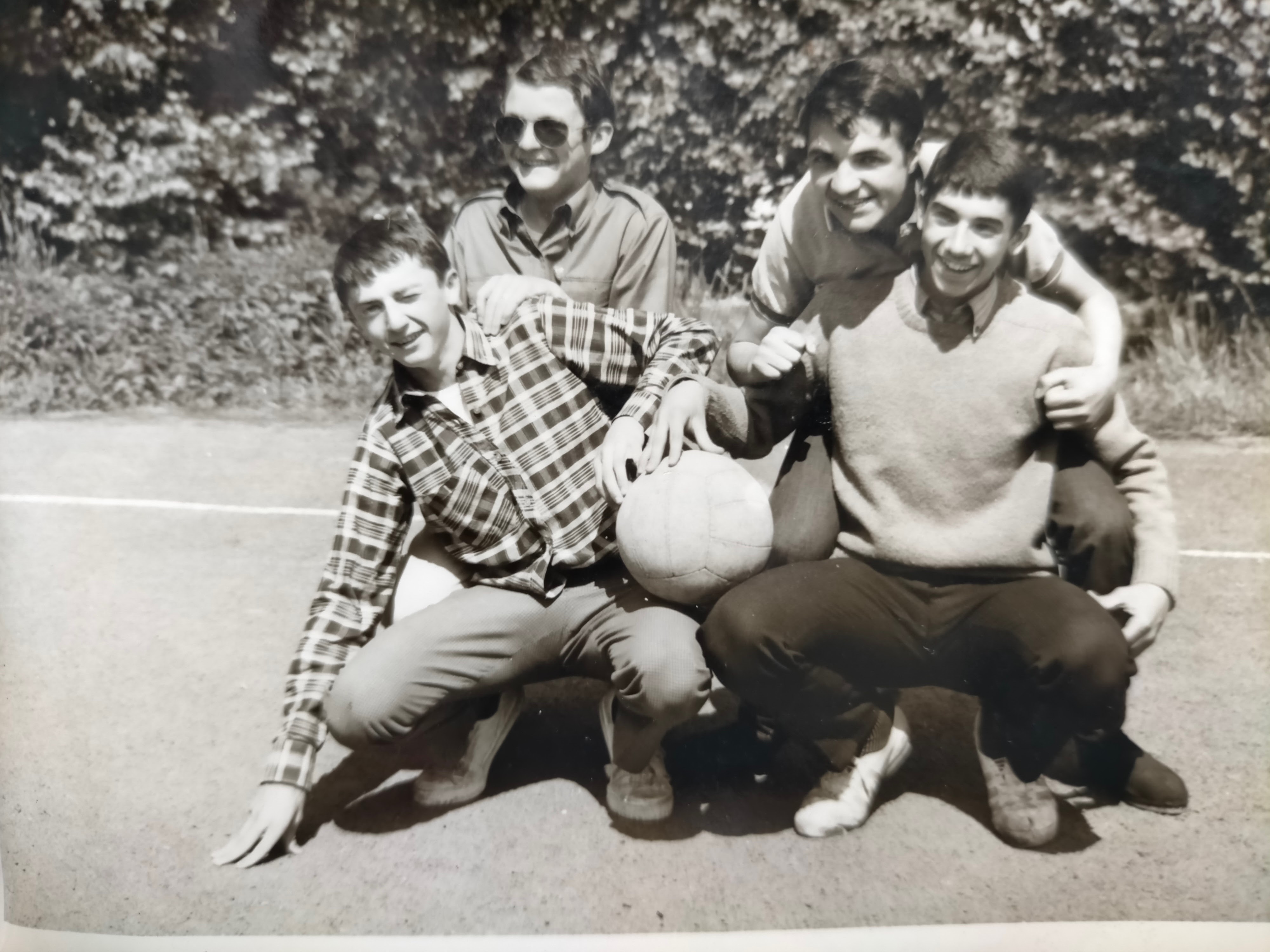 Les footeux en 1965.