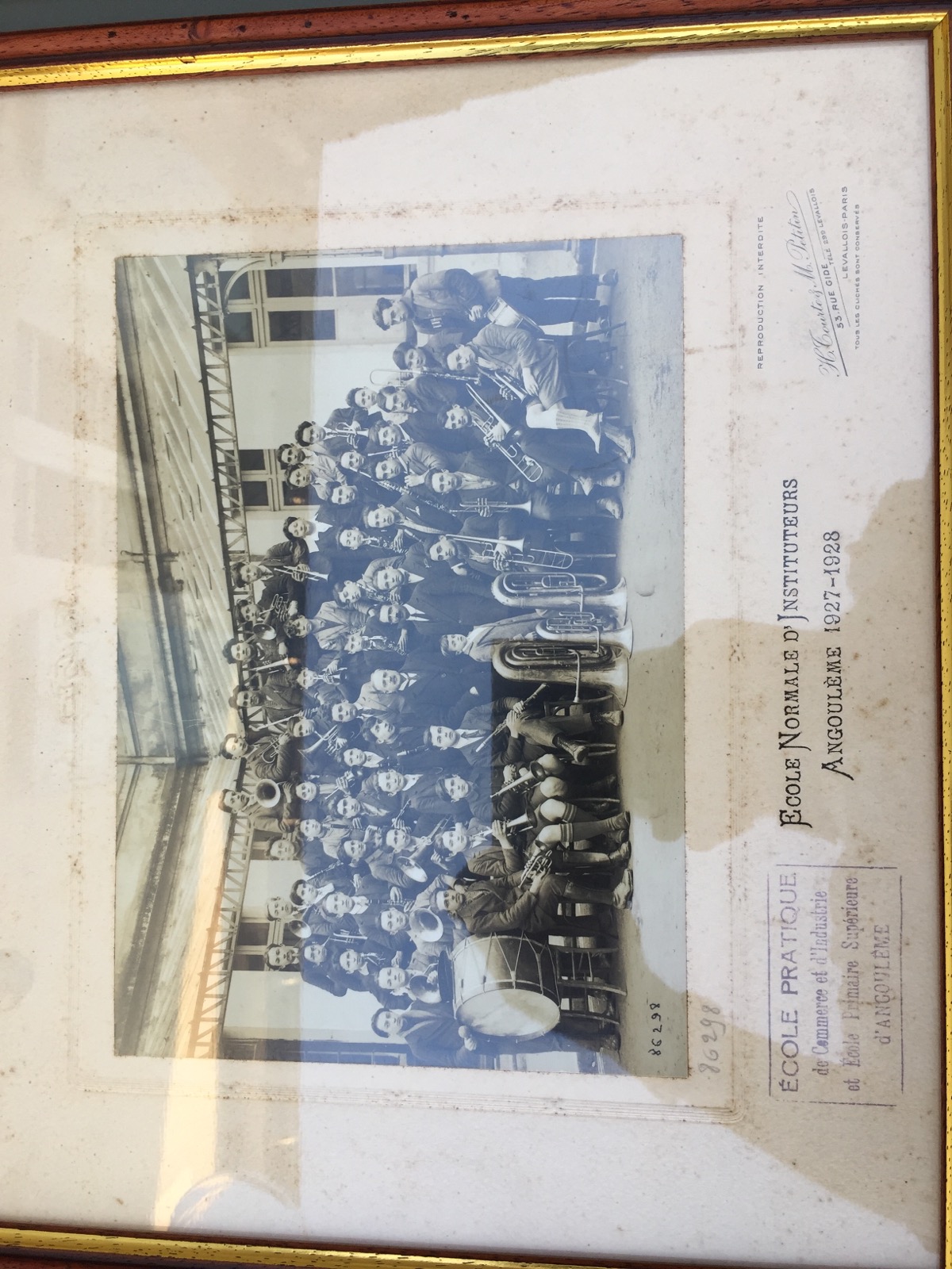 Sillac. La fanfare de l'établissement en 1927.